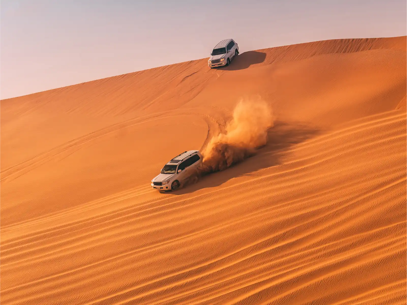 Desert dune bashing, Dubai