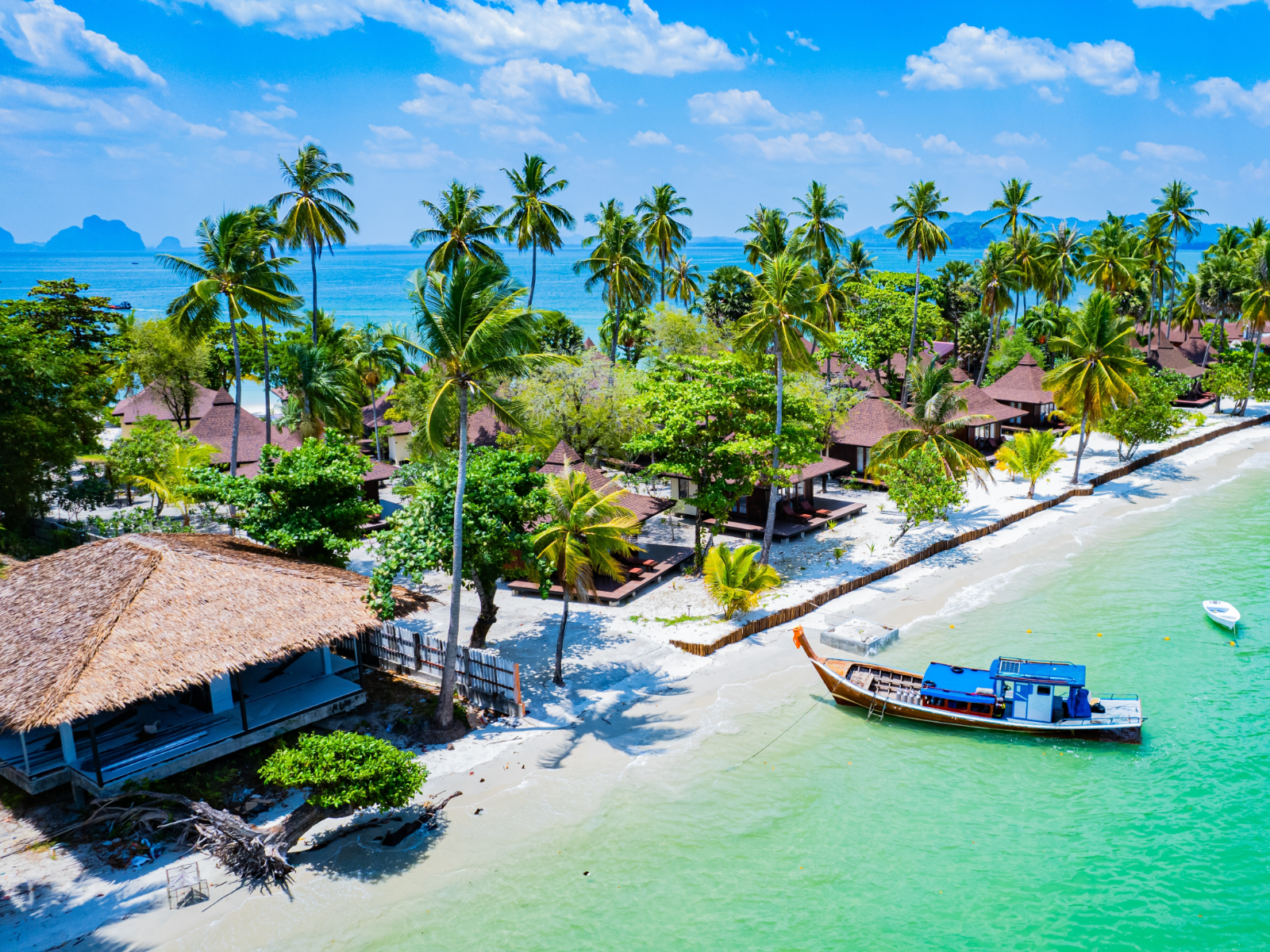 Tropical island aerial, Thailand