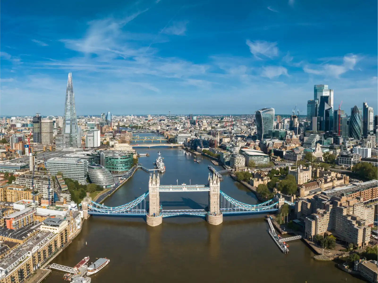 Tower Bridge from above, London